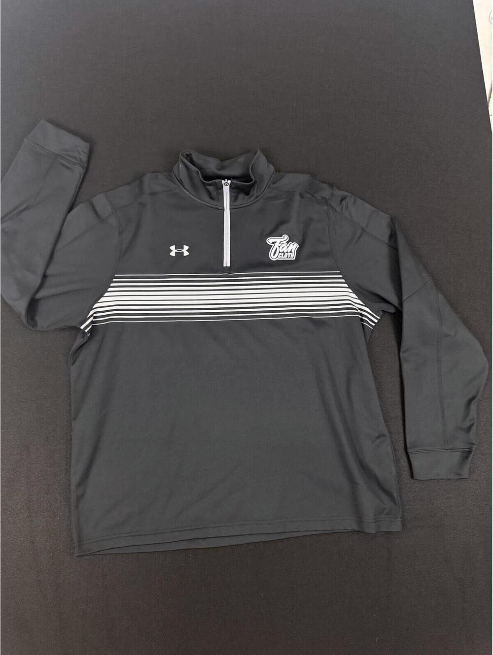 Under Armour 2XL Loose Fit Gray Half-Zip Pullover